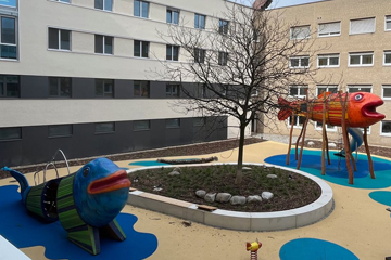 Projekt Kinderkrankenhaus Amsterdamer Straße - Spieloase Innenhof