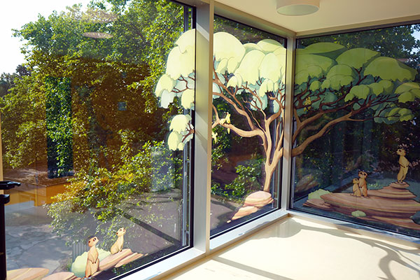 Savannen Gestaltung im Kinderkrankenhaus Amsterdamer Straße